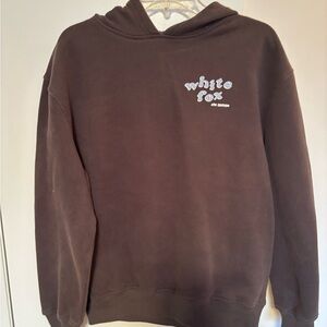 White Fox Boutique Dark Brown Hoodie- unisex
